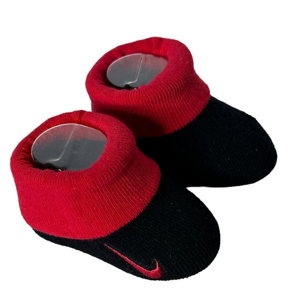 Nike Kids 2-Pair Pack Marled Knit Booties (Infant) (Gym Red) Boys Socks - Picture 5 of 5